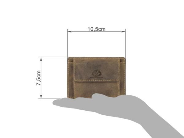 Greenburry Magic Wallet con Portamonete RFID Marrone Vintage - immagine 2