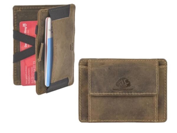 Greenburry Magic Wallet con Portamonete RFID Marrone Vintage - immagine 3