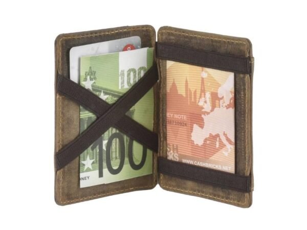 Greenburry Magic Wallet con Portamonete RFID Marrone Vintage - immagine 7