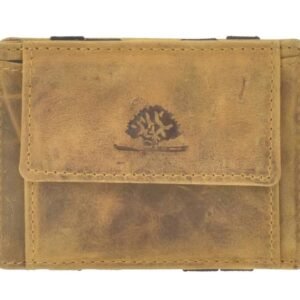 Greenburry Magic Wallet con Portamonete RFID Sahara Tan