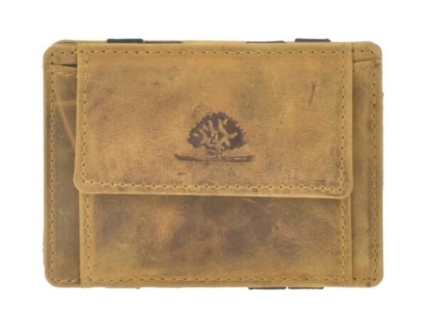 Greenburry Magic Wallet con Portamonete RFID Sahara Tan
