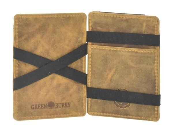 Greenburry Magic Wallet con Portamonete RFID Sahara Tan - immagine 6