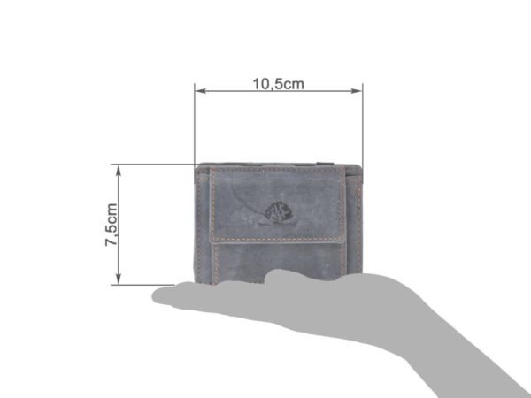 Greenburry Magic Wallet con Portamonete RFID Blu Acciaio - immagine 8
