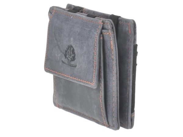 Greenburry Magic Wallet con Portamonete RFID Blu Acciaio - immagine 6