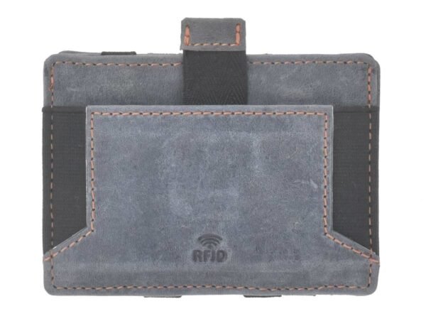Greenburry Magic Wallet con Portamonete RFID Blu Acciaio - immagine 5