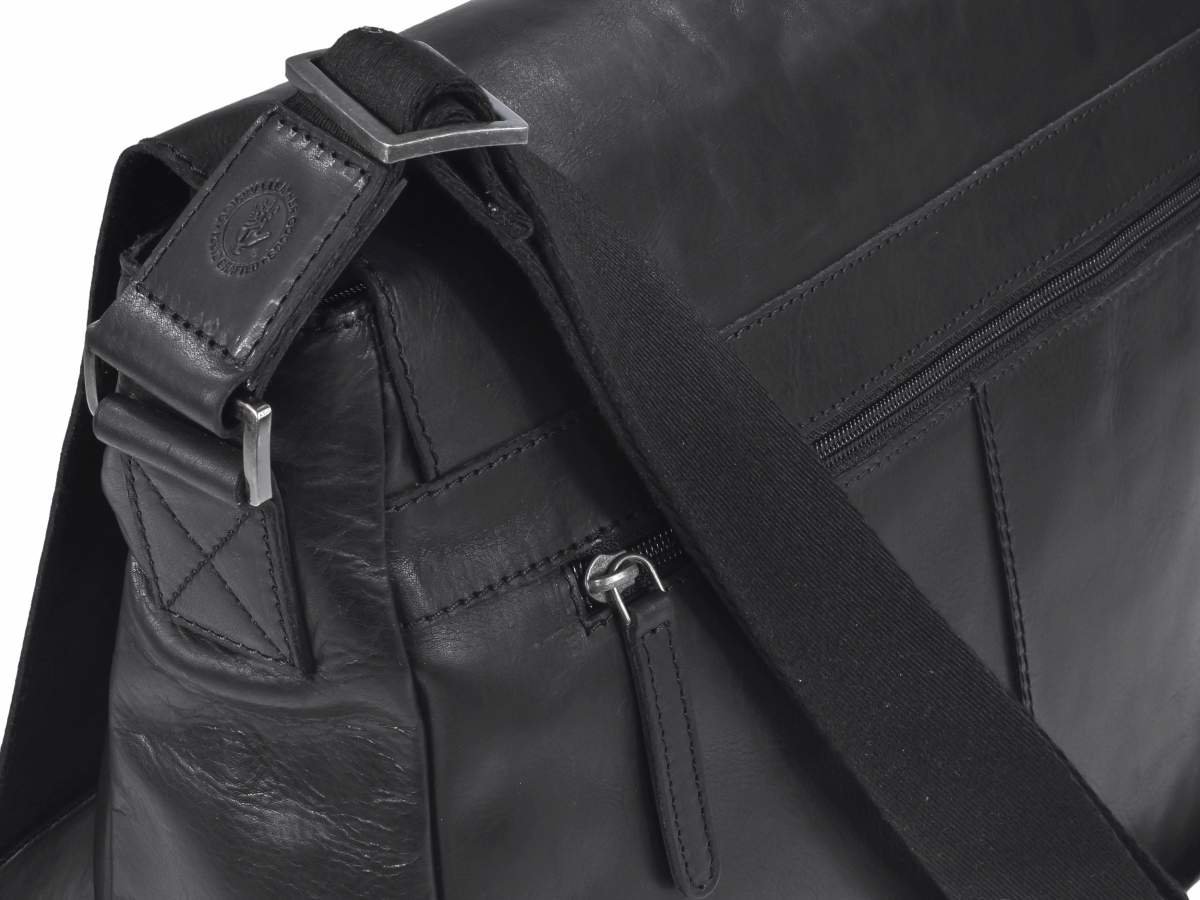 Greenburry Borsa Messenger A4 Pure Black - immagine 4
