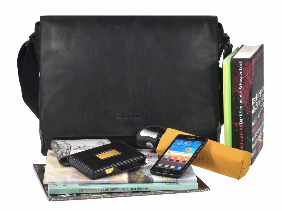 Greenburry Borsa Messenger A4 Pure Black - immagine 10