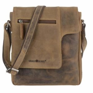 Greenburry Borsa a Tracolla Marrone VE5 in Pelle Vintage