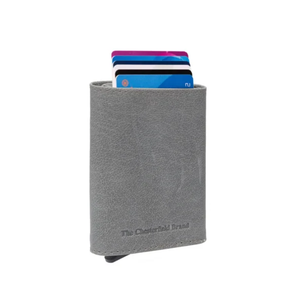 The Chesterfield Brand Portafoglio In Pelle Grigio Chiaro Paris