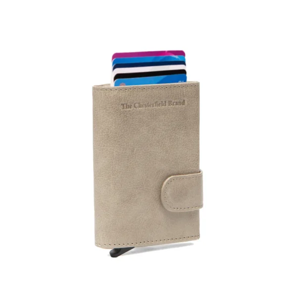 The Chesterfield Brand Portafoglio In Pelle Bianco Sporco Portland