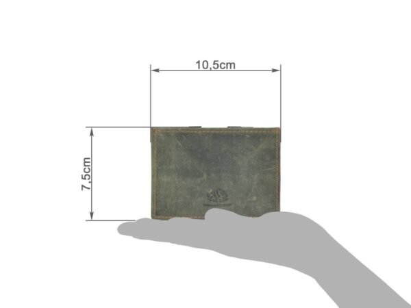 Greenburry Magic Wallet con Portamonete RFID Verde Bottiglia - immagine 6