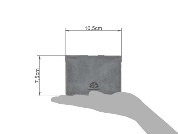 Greenburry Magic Wallet con Portamonete RFID Blu Acciaio - immagine 6