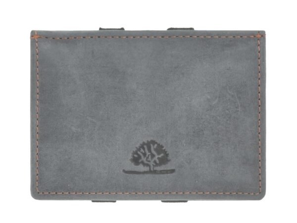 Greenburry Magic Wallet con Portamonete RFID Blu Acciaio