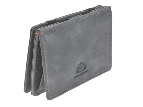 Greenburry Magic Wallet con Portamonete RFID Blu Acciaio - immagine 4