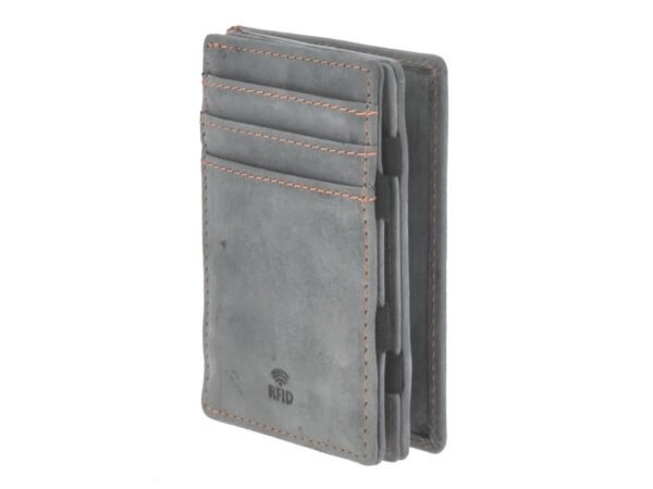 Greenburry Magic Wallet con Portamonete RFID Blu Acciaio - immagine 3