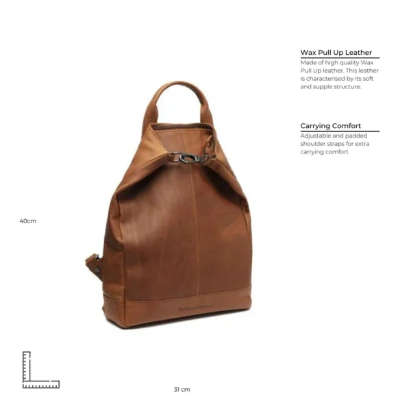 The Chesterfield Brand Zaino In Pelle Cognac Manchester - immagine 8