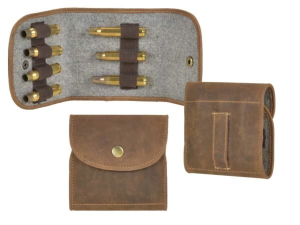 Greenburry Borsa Portaproiettili / Cartucce Vintage In Pelle - immagine 8