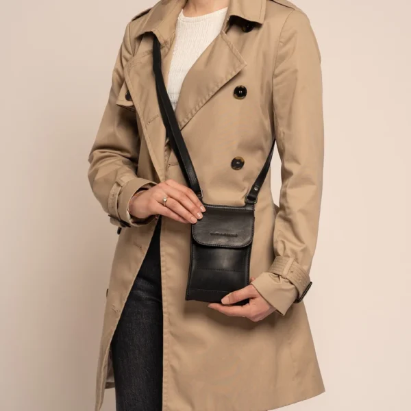 The Chesterfield Brand Borsa A Tracolla In Pelle Nero Nebra - immagine 2