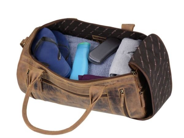 Greenburry Borsa a Rullo da Viaggio in Pelle Vintage - immagine 9