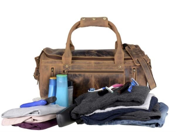 Greenburry Borsa a Rullo da Viaggio in Pelle Vintage - immagine 2