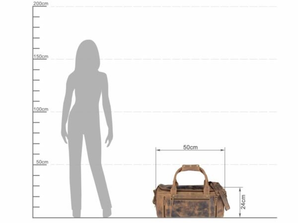 Greenburry Borsa a Rullo da Viaggio in Pelle Vintage - immagine 3