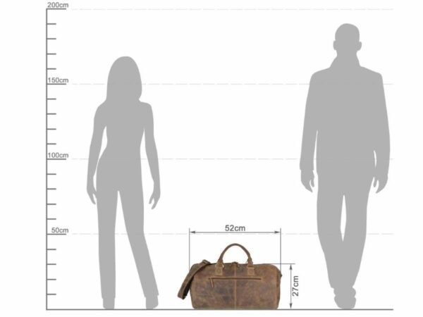 Greenburry Borsa da Viaggio in Pelle Vintage - immagine 3