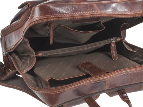 Greenburry Zaino Business Teak Marrone Rugged - immagine 3