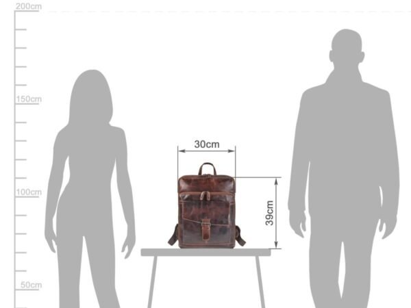 Greenburry Zaino Business Teak Marrone Rugged - immagine 13
