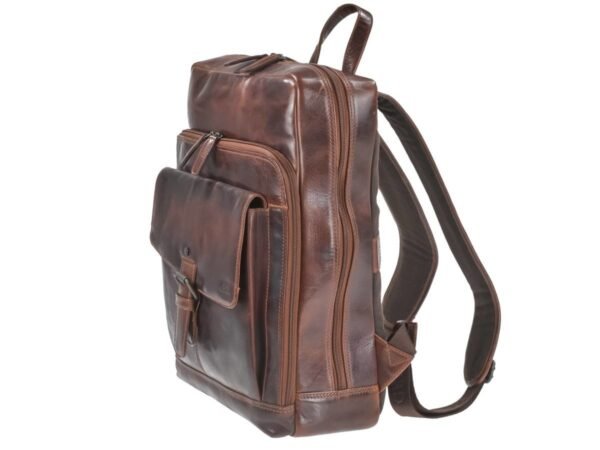 Greenburry Zaino Business Teak Marrone Rugged - immagine 11