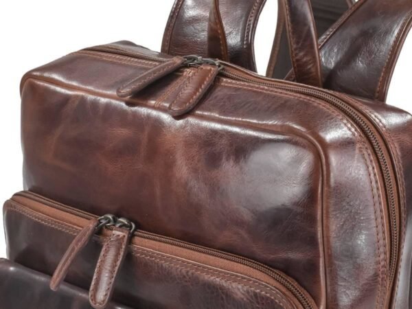Greenburry Zaino Business Teak Marrone Rugged - immagine 10