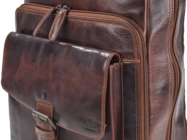 Greenburry Zaino Business Teak Marrone Rugged - immagine 9