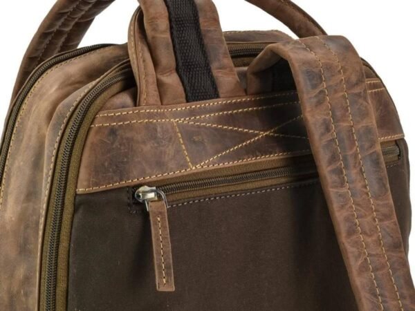 Greenburry Zaino Business con Zip in Pelle Vintage - immagine 8
