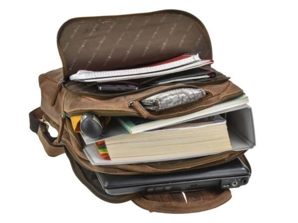 Greenburry Zaino Business con Zip in Pelle Vintage - immagine 10
