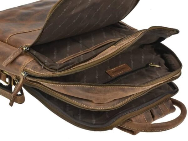 Greenburry Zaino Business con Zip in Pelle Vintage - immagine 12