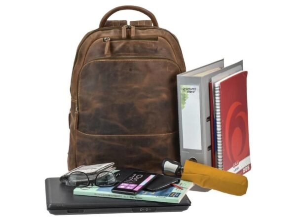 Greenburry Zaino Business con Zip in Pelle Vintage - immagine 2