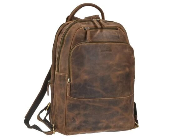 Greenburry Zaino Business con Zip in Pelle Vintage - immagine 4