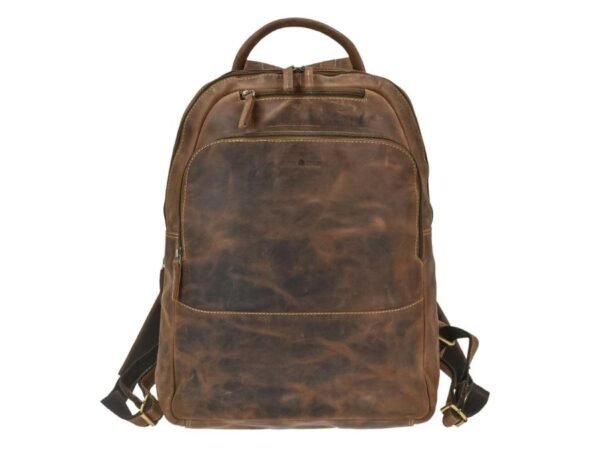 Greenburry Zaino Business con Zip in Pelle Vintage