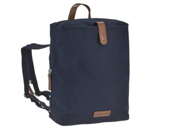 Greenburry Zaino City Eva Azzurro in Nylon e Pelle Naturale - immagine 7