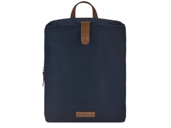 Greenburry Zaino City Eva Azzurro in Nylon e Pelle Naturale