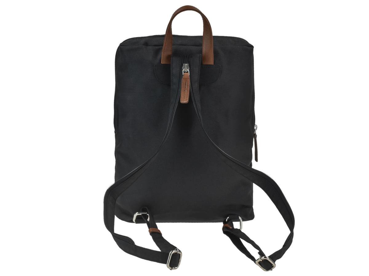 Greenburry Zaino City Eva Nero in Nylon e Pelle Naturale - immagine 4