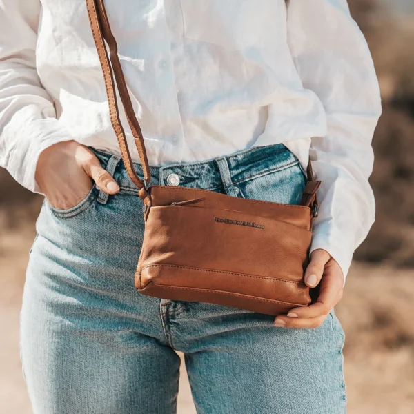 The Chesterfield Brand Borsa A Tracolla In Pelle Cognac Salerno - immagine 6
