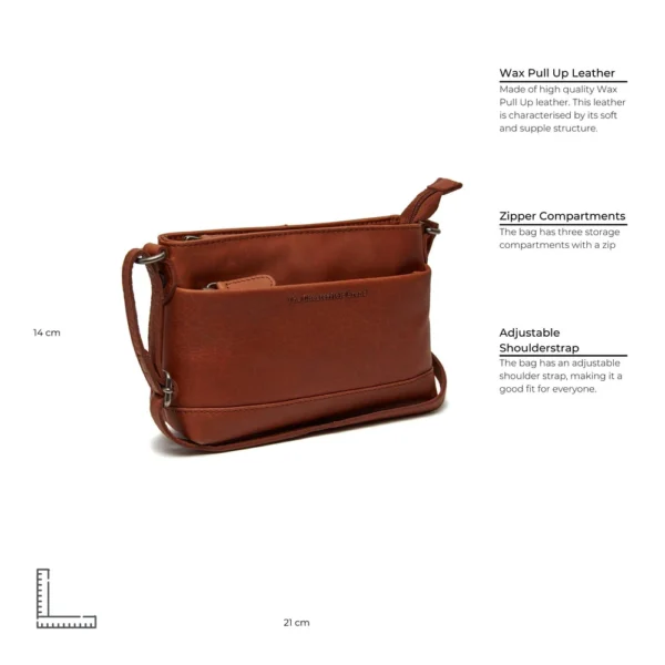 The Chesterfield Brand Borsa A Tracolla In Pelle Cognac Salerno - immagine 7
