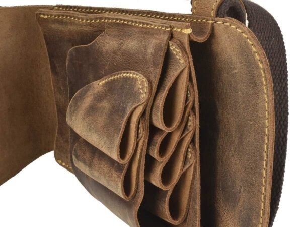 Greenburry Marsupio Da Parrucchiere Vintage Marrone In Pelle - immagine 9