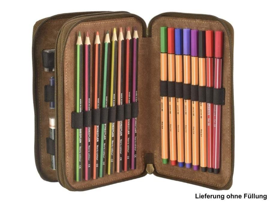 Greenburry Astuccio Con Cerniera Vintage Marrone In Pelle - immagine 11