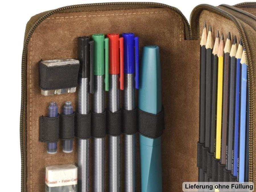 Greenburry Astuccio Con Cerniera Vintage Marrone In Pelle - immagine 12