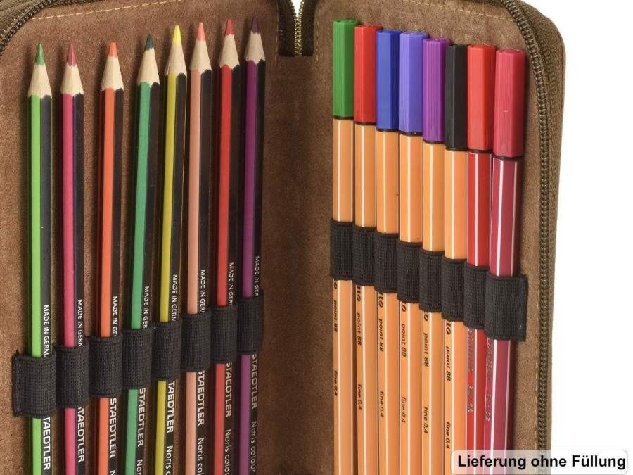 Greenburry Astuccio Con Cerniera Vintage Marrone In Pelle - immagine 14