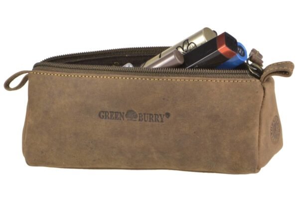 Greenburry Vintage Astuccio Porta Penne II Marrone In Pelle - immagine 3