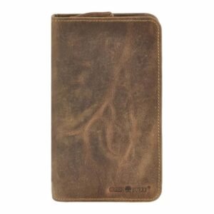 Greenburry Astuccio Con Cerniera Vintage Marrone In Pelle