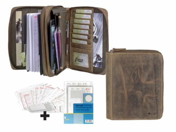 Greenburry Vintage Planner Business A5 In Pelle - immagine 17