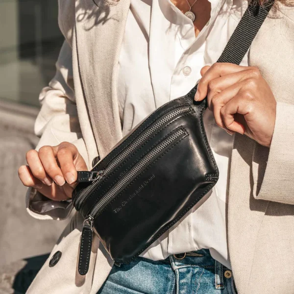 The Chesterfield Brand Marsupio In Pelle Nero Toronto - immagine 2